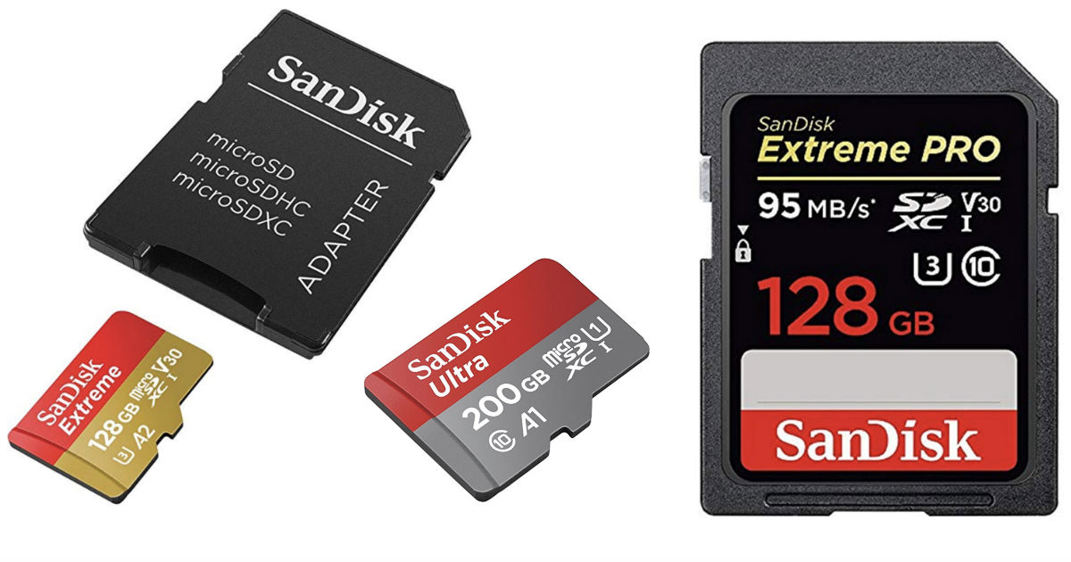 Save up to 60% Off SanDisk Storage Cards at Amazon