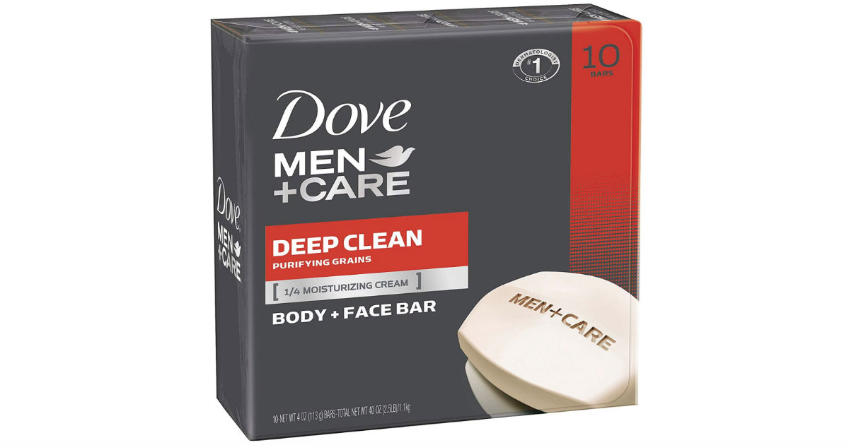 Dove Men+Care Bar Soap 10-Pk ONLY $7.96 Shipped 