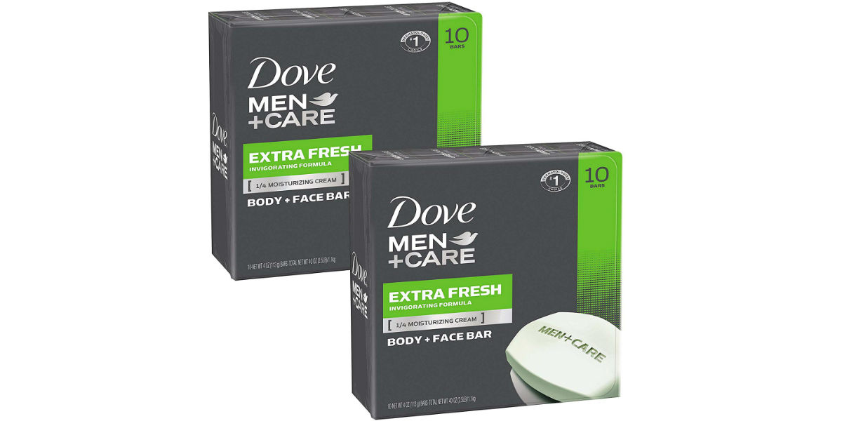 Dove Men+Care Body and Face Bars 20-Pk ONLY $14.22 Shipped