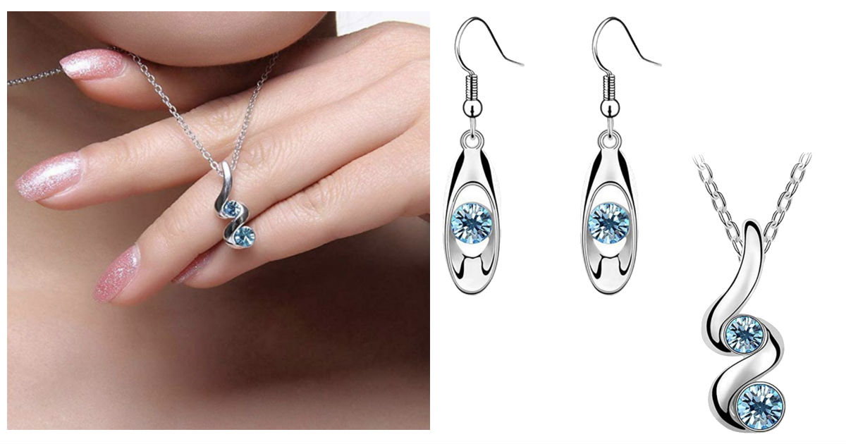 Romantic Wedding Jewelry Set Chian Earrings ONLY $4 Shipped