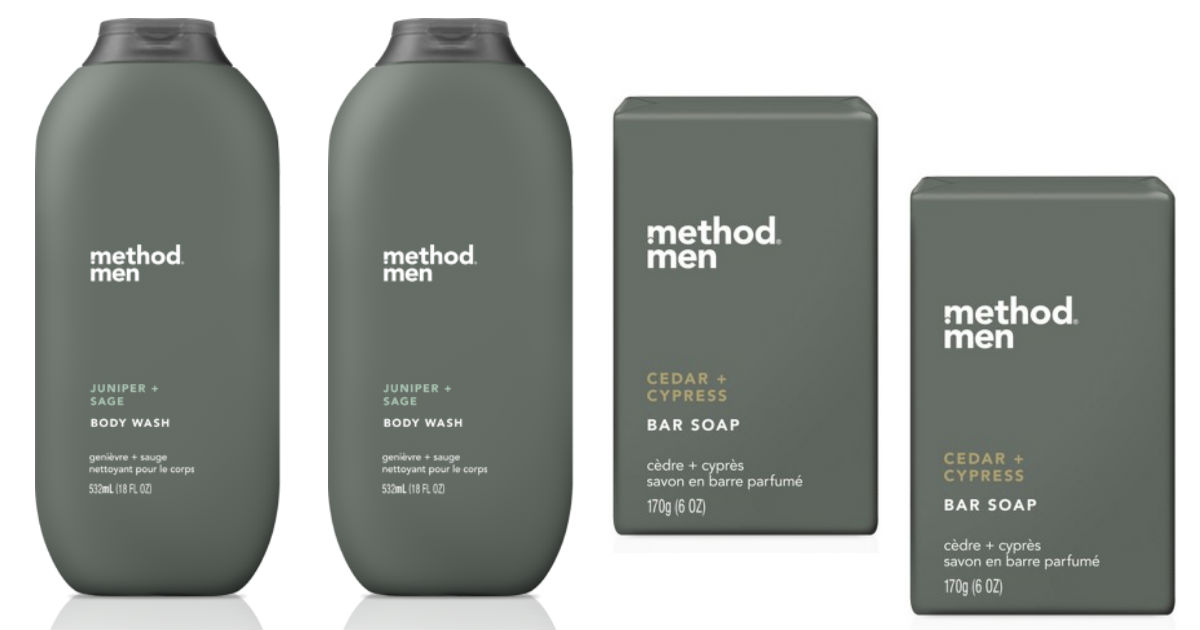 SAVE 40% on Method Men's Body Wash & Bar Soap at Target