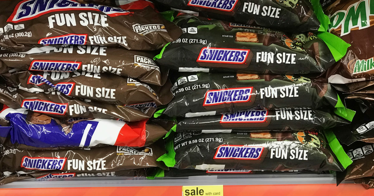 Snickers Fun Sized Candy Bags ONLY 1.33 at Walgreens Daily Deals