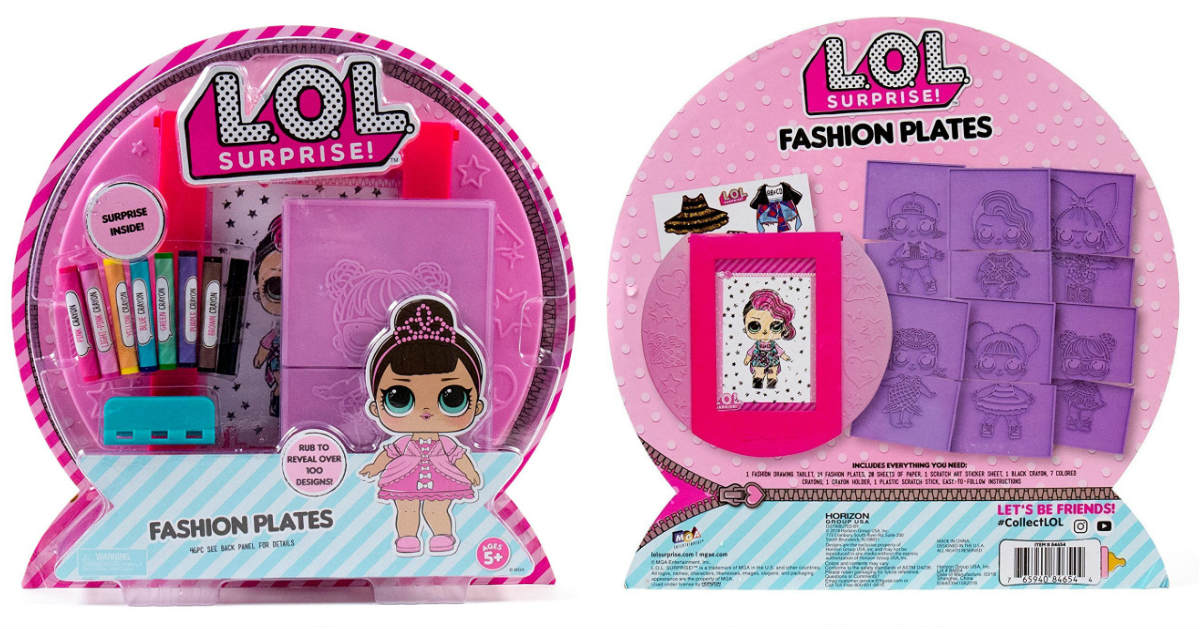Save Over 62% on L.O.L. Surprise Fashion Plates ONLY $7.28