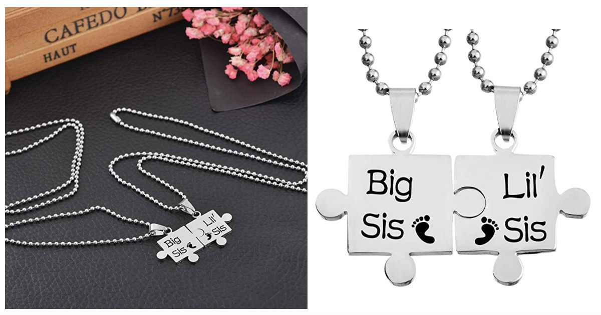 Lettering Stainless Steel Necklace Pendant Set ONLY $4 Shipped