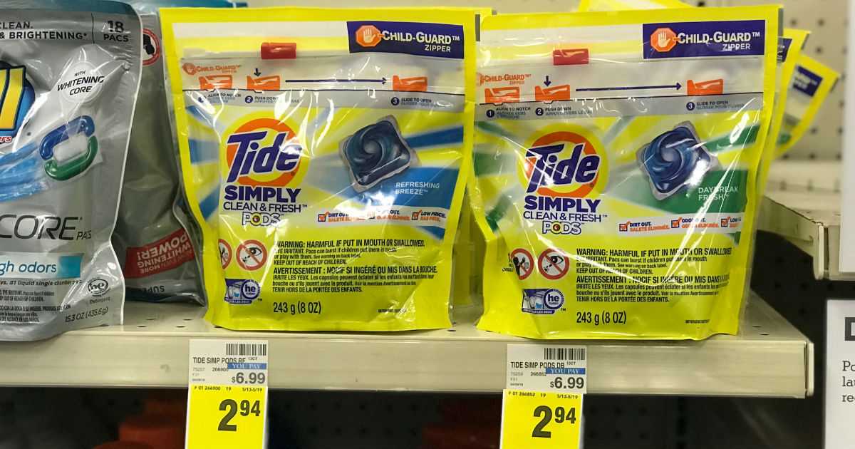 Tide Simply Pods for $1.94 at CVS