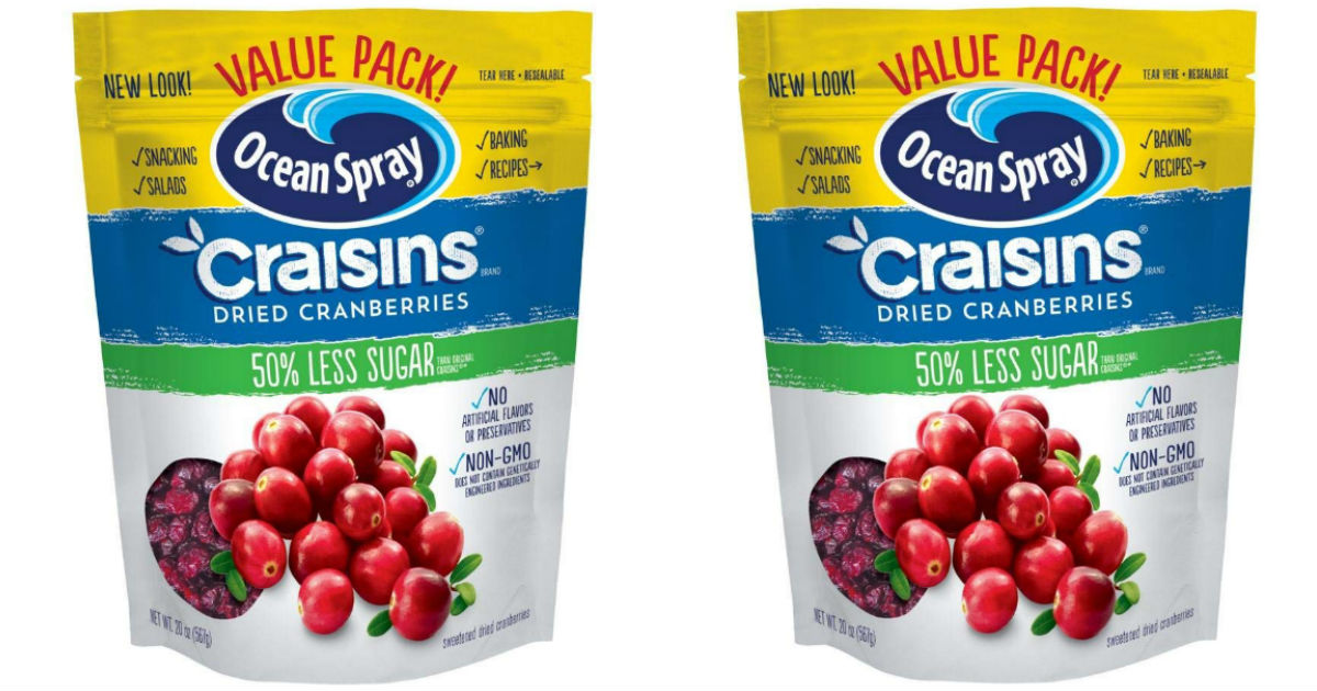 Ocean Spray Craisins 20 oz Bags 10-Pk Only $5 Shipped