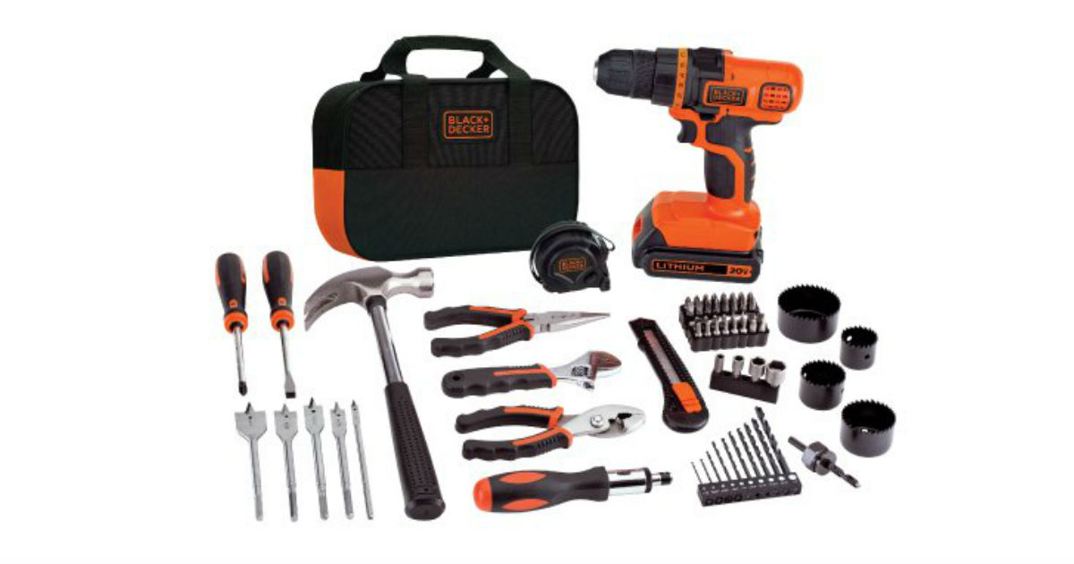 Today Only : Black+Decker Power Kit ONLY $56.50 (Reg. $81.80)