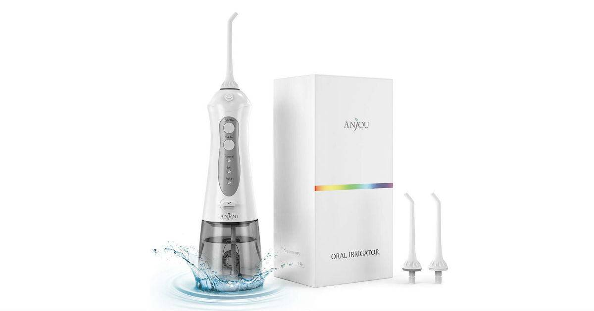 Save 55% on Anjou Water Flosser on Amazon ONLY $17.99 (Reg. $40)