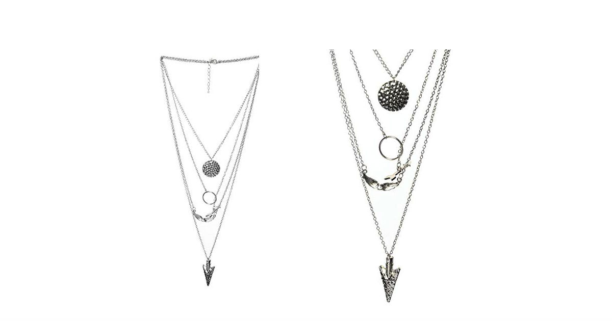 Pendant Multilayer Necklace Only $4.00 Shipped on Amazon