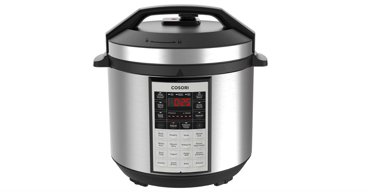Cosori 6-Quart Pressure Cooker ONLY $85.49 on Amazon (Reg. $130)