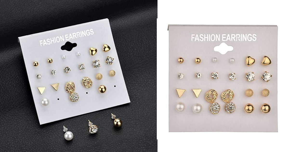 Staron 12 Pairs Fashion Earrings ONLY $4.70 Shipped