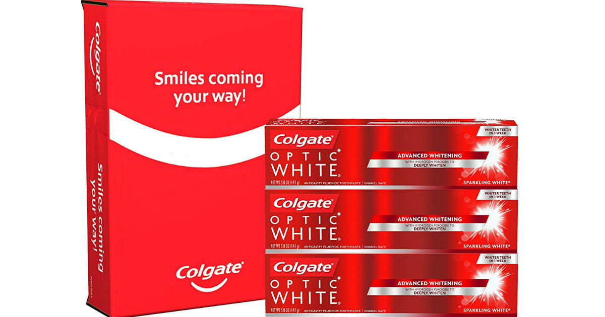 Colgate Optic White Toothpaste 3-Pack ONLY $7.31 Shipped