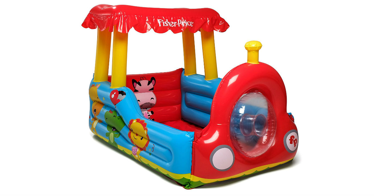 Save 57% on Fisher-Price Train Ball Pit ONLY $19.98 (Reg. $46)