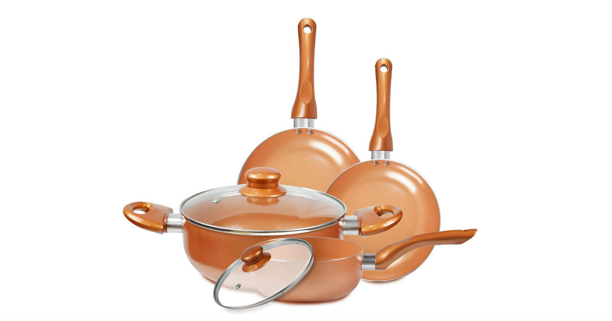 Save Over 51% on Copper Pan Set ONLY $32.27 (Reg. $70)