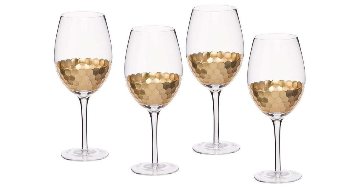 Save 56% on Gold Plated Wine Glasses ONLY $19.59 (Reg. $45)