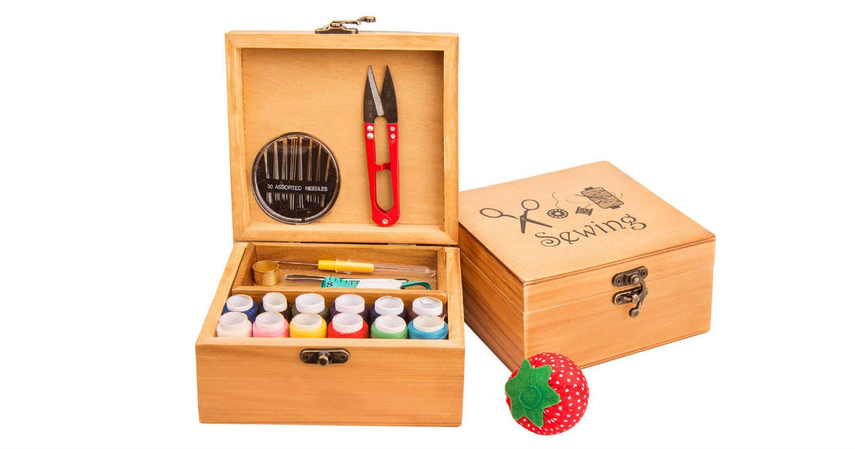 Save 79%: Wooden Sewing Box ONLY $12.51 on Amazon (Reg. $59.89)