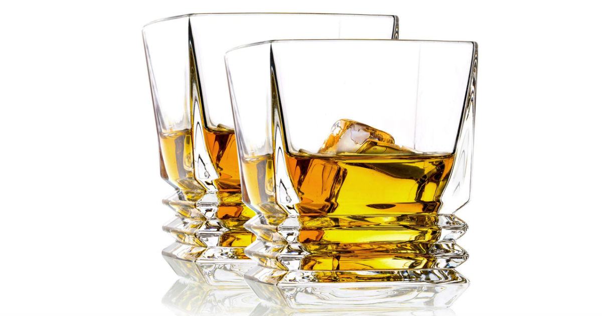 Save 54% on Old Fashioned Whiskey Glasses ONLY $12.80 (Reg. $28)