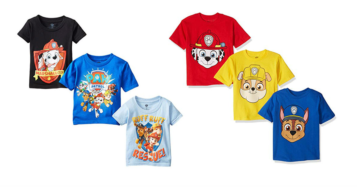 Paw Patrol Toddler T-Shirts ONLY $3.33 Each on Amazon