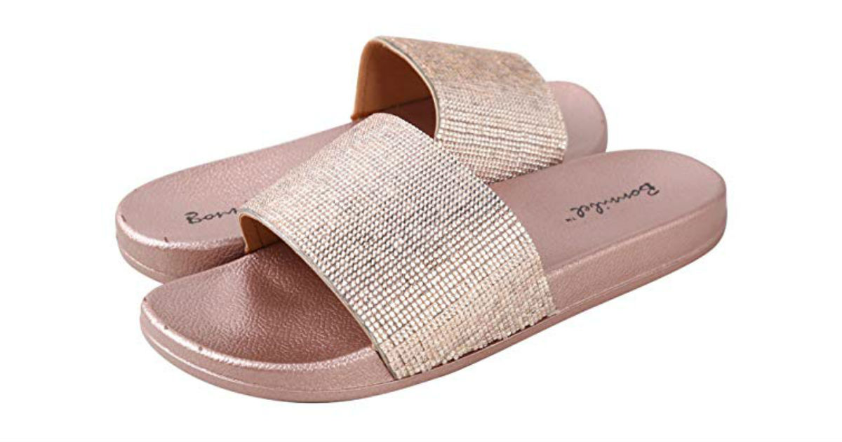 Save 50% on Bonnibel Women's Metallic Slides ONLY $10 on Amazon - Daily ...