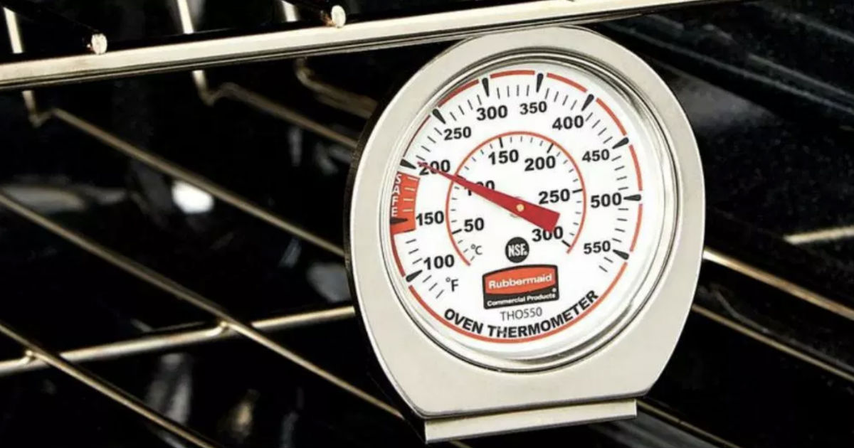 Rubbermaid Stainless Steel Oven Monitoring Thermometer ONLY $5