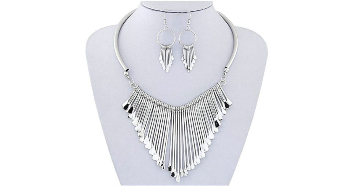 Luxury Necklace and Earrings Jewelry Set ONLY $4.99 Shipped