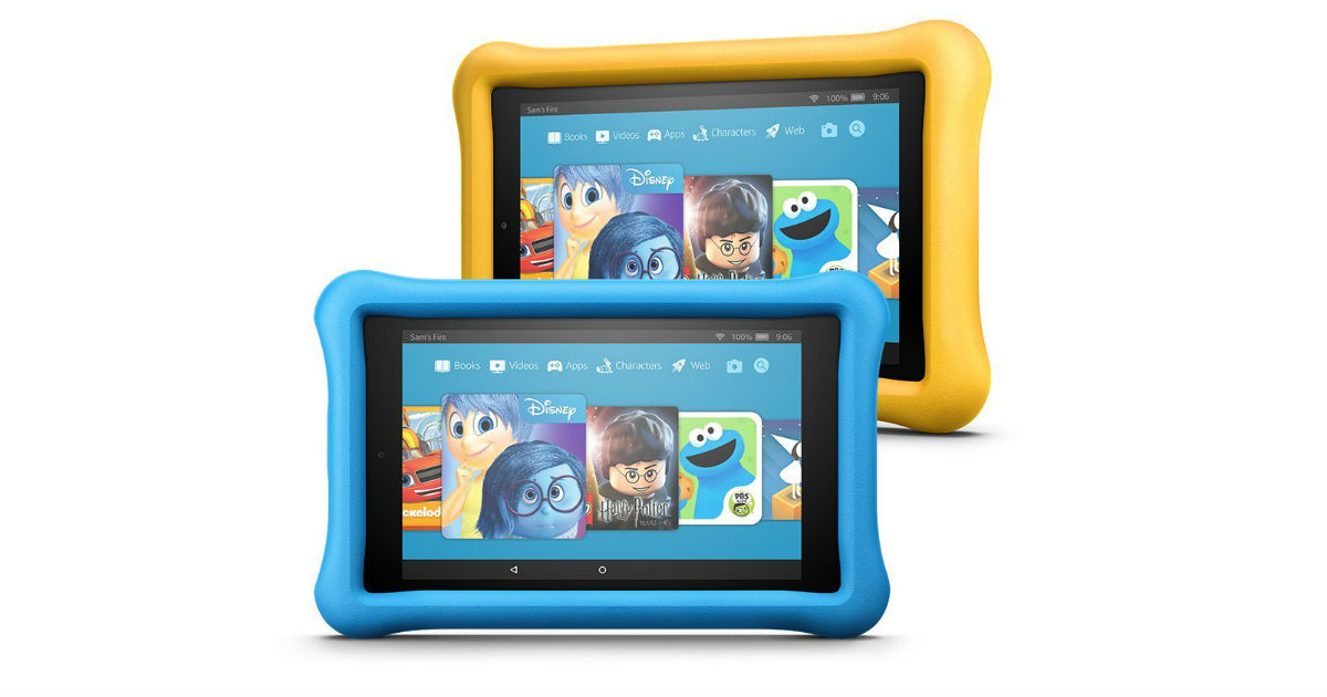 Fire 7 Kids Tablet and Case ON...