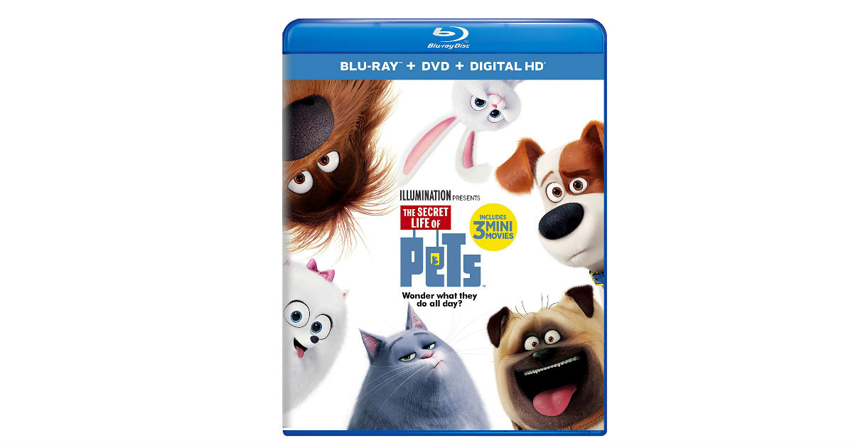 The Secret Life of Pets on Blu-ray DVD ONLY $5.99 Shipped