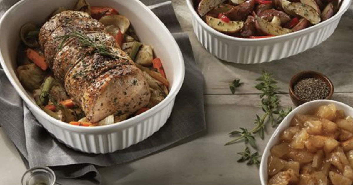 Corningware French White 10-Piece Bakeware Set ONLY $34.99