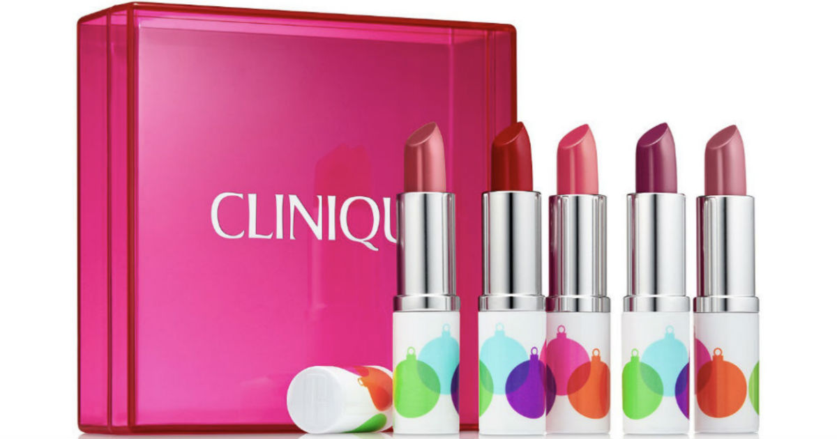 Clinique 5-Piece Lipstick Set ONLY $25 Shipped (Just $5 Each)