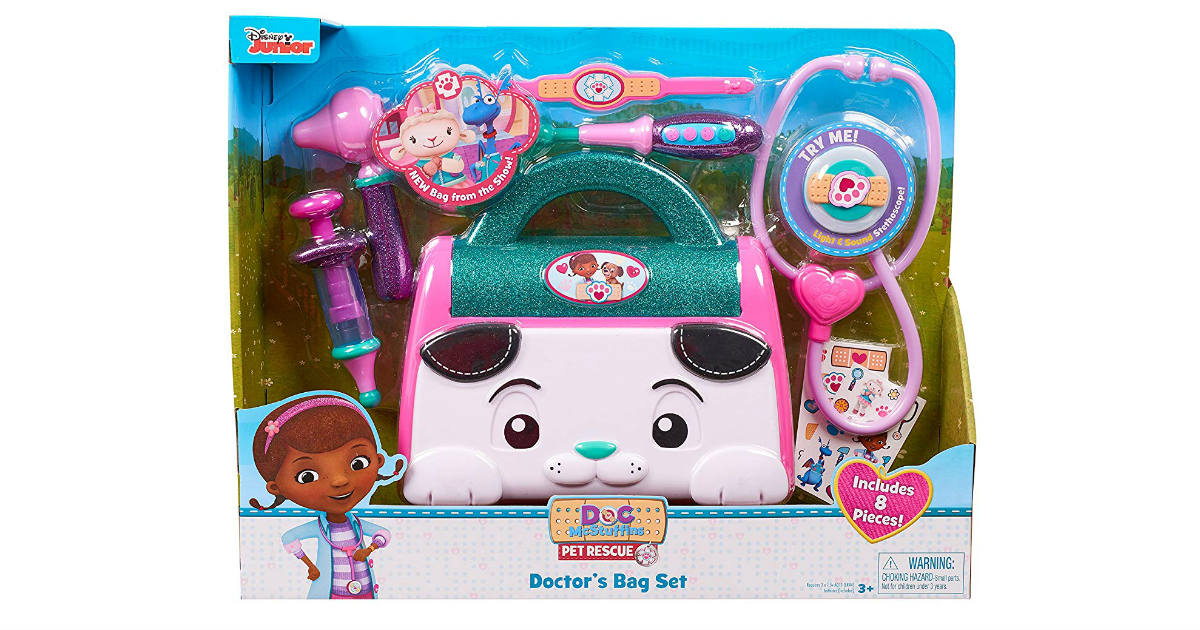 Doc McStuffins Pet Rescue Bag Set ONLY $9.02 (Reg. $20)