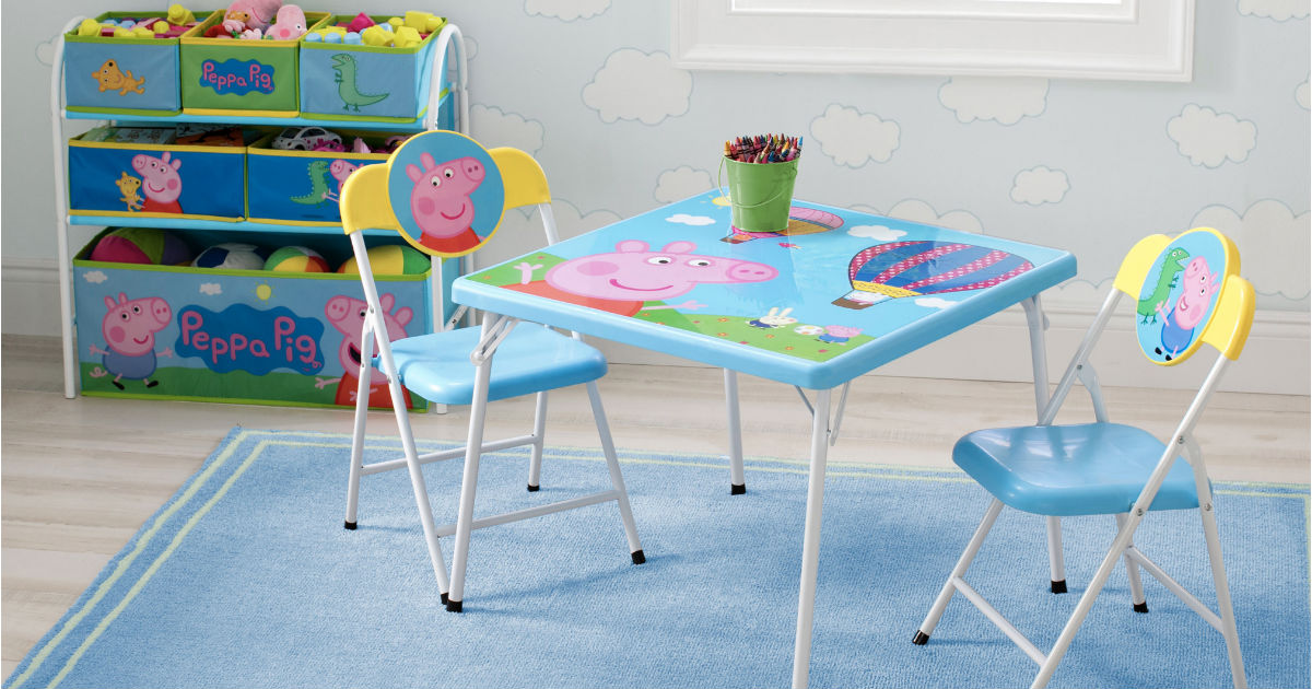 Peppa Pig 4-Piece Toddler Playroom Furniture Set ONLY $34.99