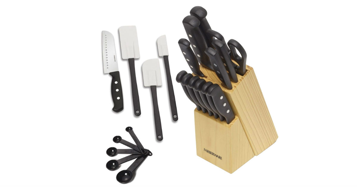 Farberware 22Piece Knife Block Set ONLY 12.38 (Reg. 20) Daily