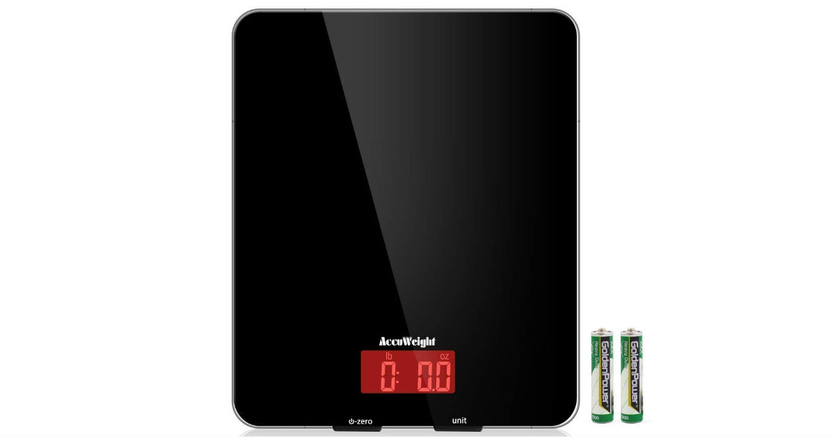 Save 58%: AccuWeight Kitchen Scale ONLY $10.39 (Reg. $25)