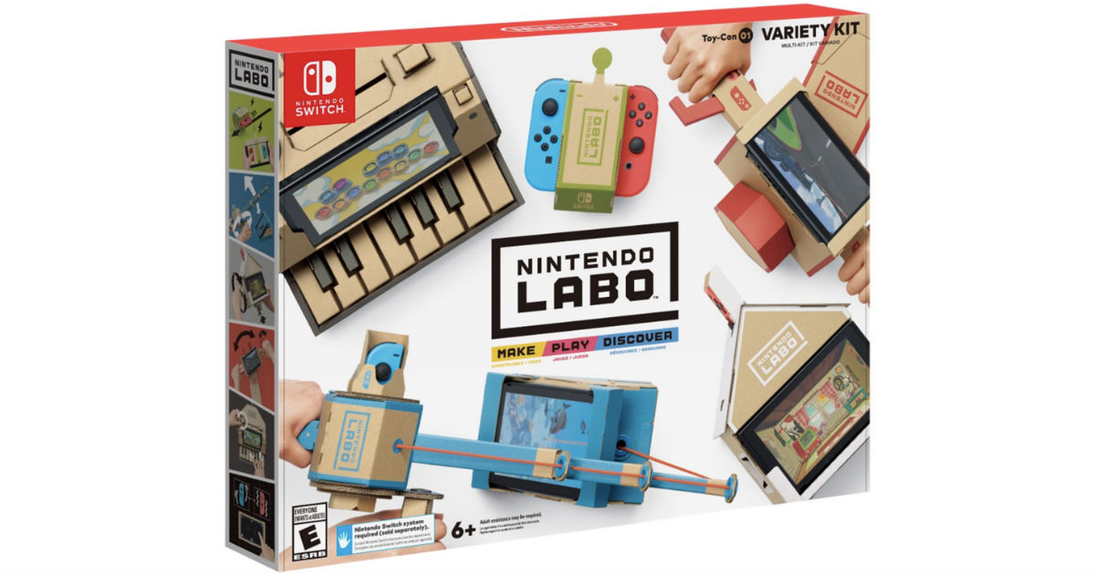 Nintendo Labo Variety Kit Just $39.99 at GameStop (Reg $70)