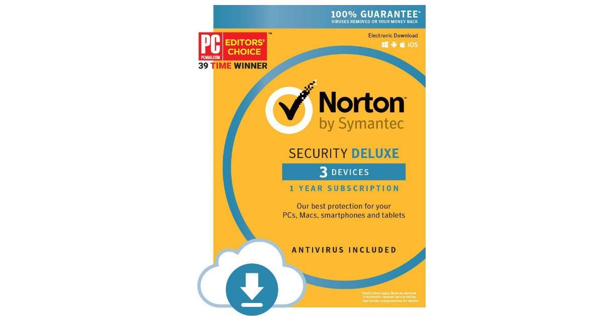 Save 71% on Norton Security Deluxe ONLY $19.99 (Reg. $70)