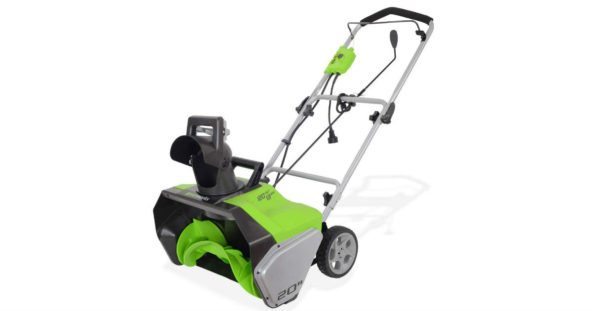 Save 49% on Greenworks Snow Thrower ONLY $100 (Reg. $199)