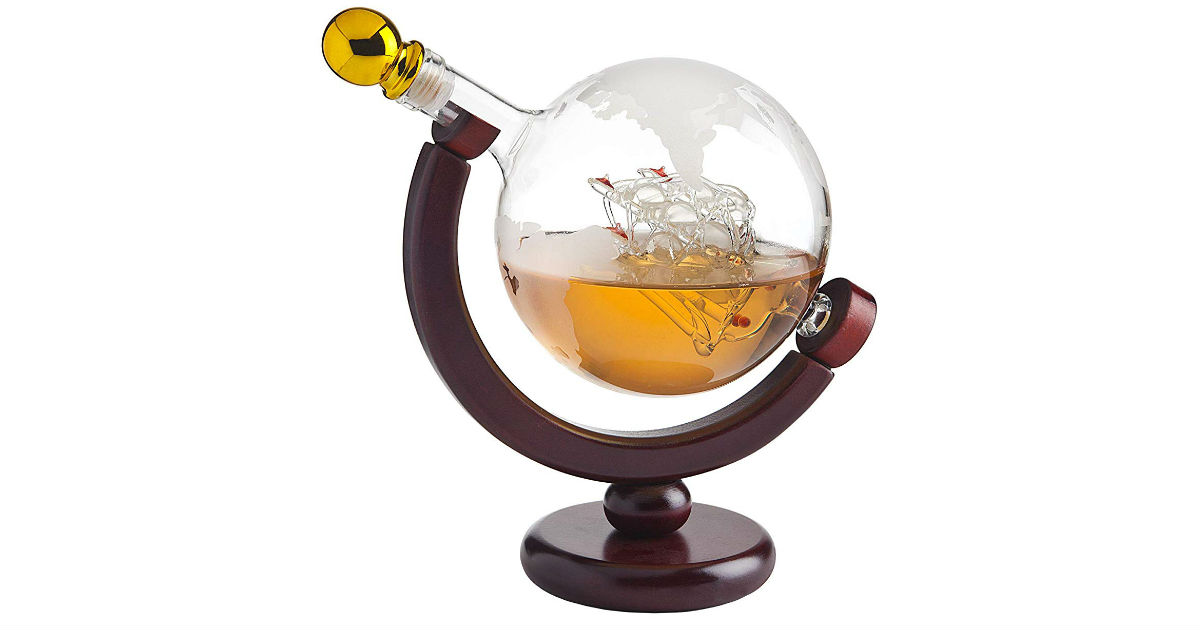 Save 43% on Globe Decanter with Glasses ONLY $50.95 (Reg. $90)