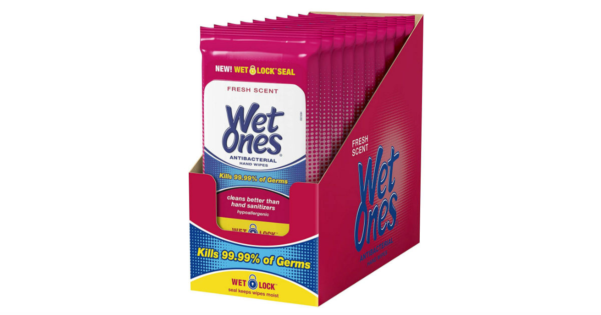 Save 50% on Wet Ones Antibacterial Hand Wipes on Amazon