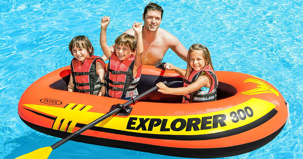 Intex 3-Person Inflatable Boat ONLY $16.61 (Reg. $48)