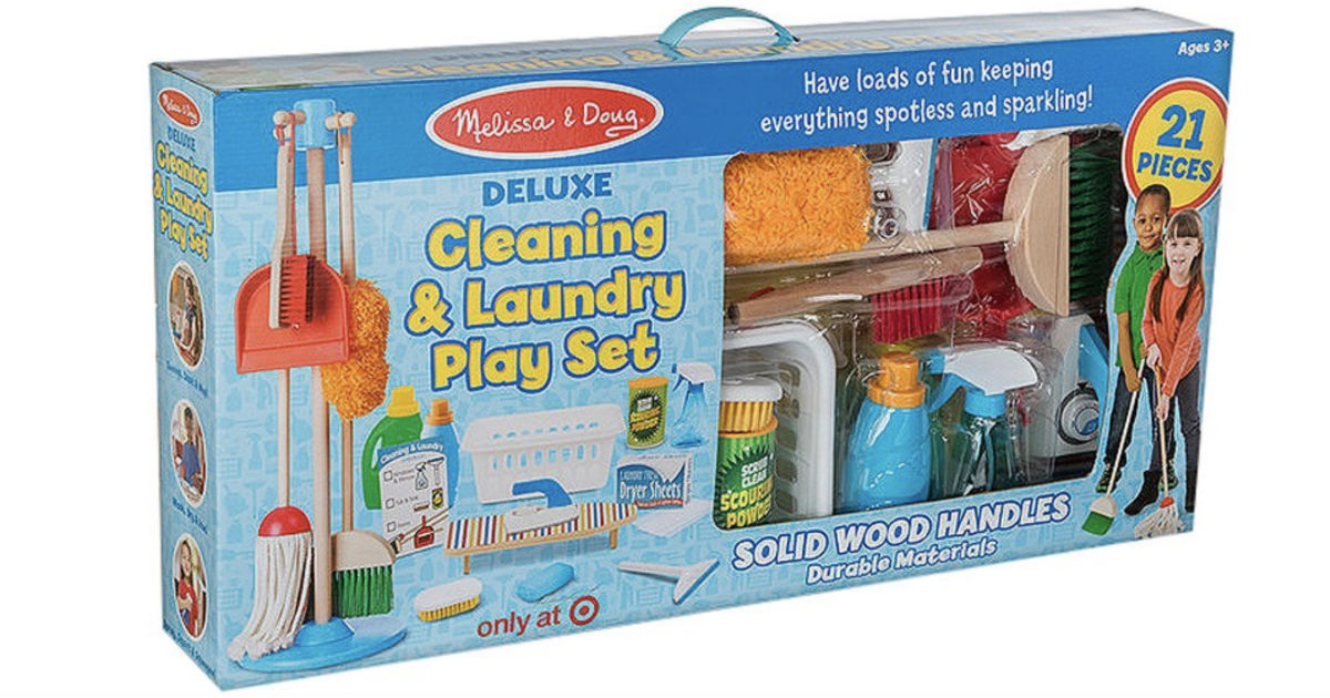 Melissa & Doug Deluxe Cleaning Laundry Play Set ONLY $19.99 (Reg $80)