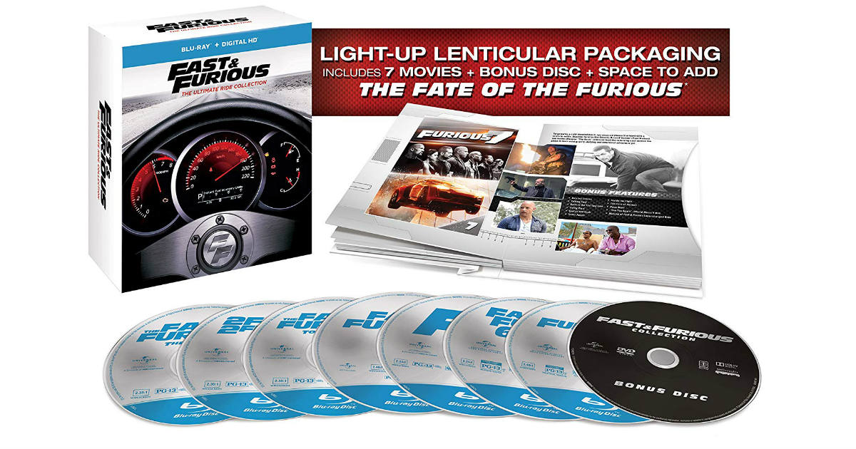 Fast & Furious Collection on Blu-ray ONLY $19.99 (Reg. $60)
