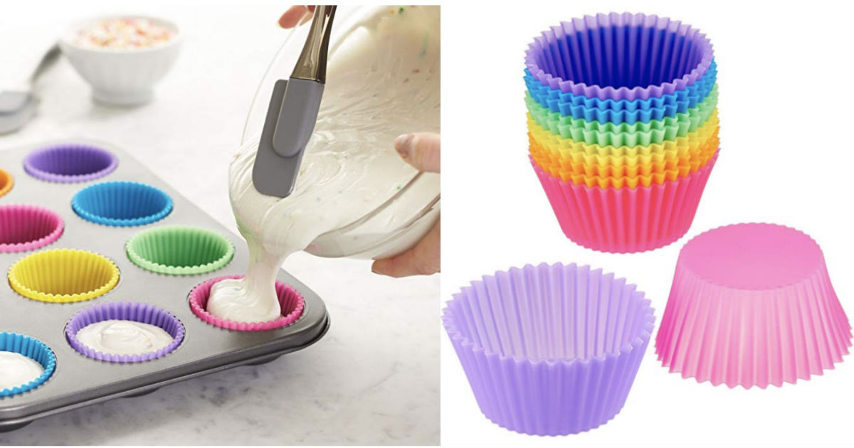 AmazonBasics Silicone Baking Cups 12-Pack ONLY $3.37 (Reg $8)