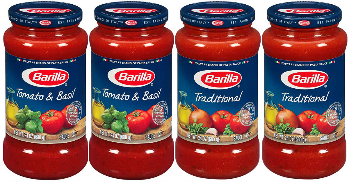 Barilla Pasta Sauce 4-Pack ONLY $7.19 Shipped