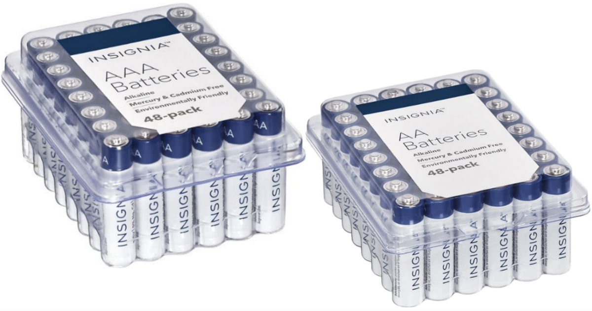 Insignia AA or AAA Batteries 48-Pack ONLY $7.64 Shipped 