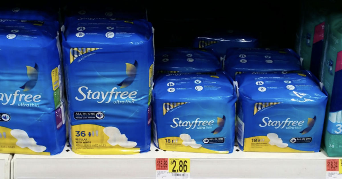 Stayfree Ultra Thin Only $1.86 at Walmart with Printable Coupon