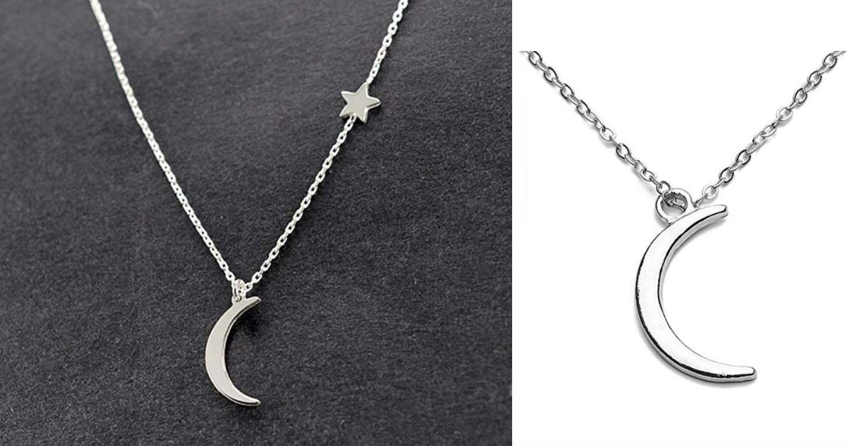 Moon Stars Pendant Necklace ONLY $1.45 Shipped