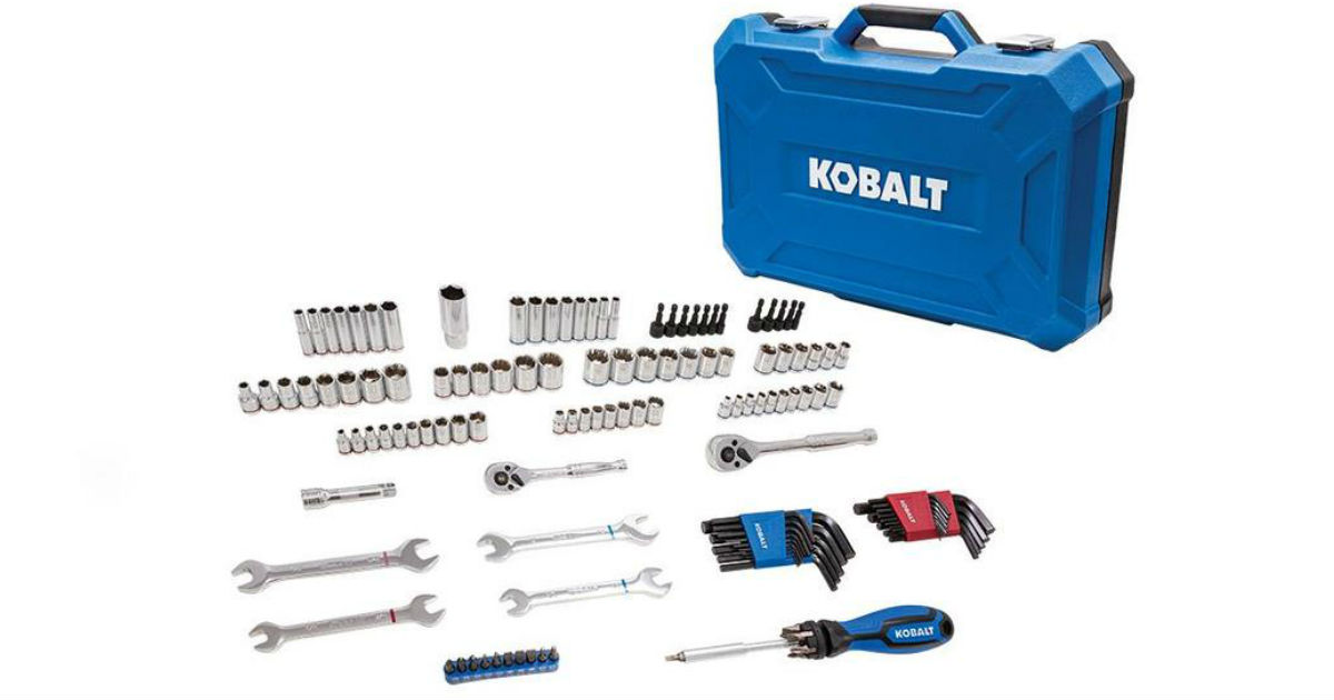 Kobalt 129-Piece Tool Set with Hard Case ONLY $49.97 Shipped