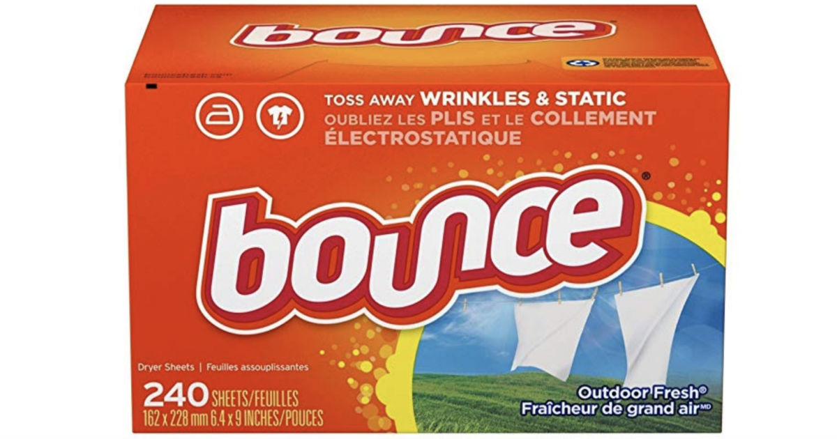 Bounce Dryer Sheets 240-Count Only $5.54 Shipped