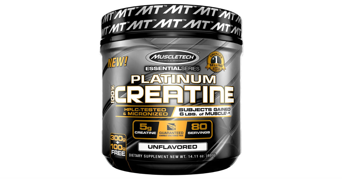 MuscleTech Platnum Creatine Powder ONLY $3.97 on Amazon