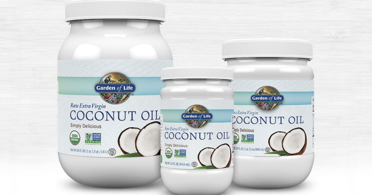 SAVE 50% Off Garden of Life Organic Coconut Oil on Amazon